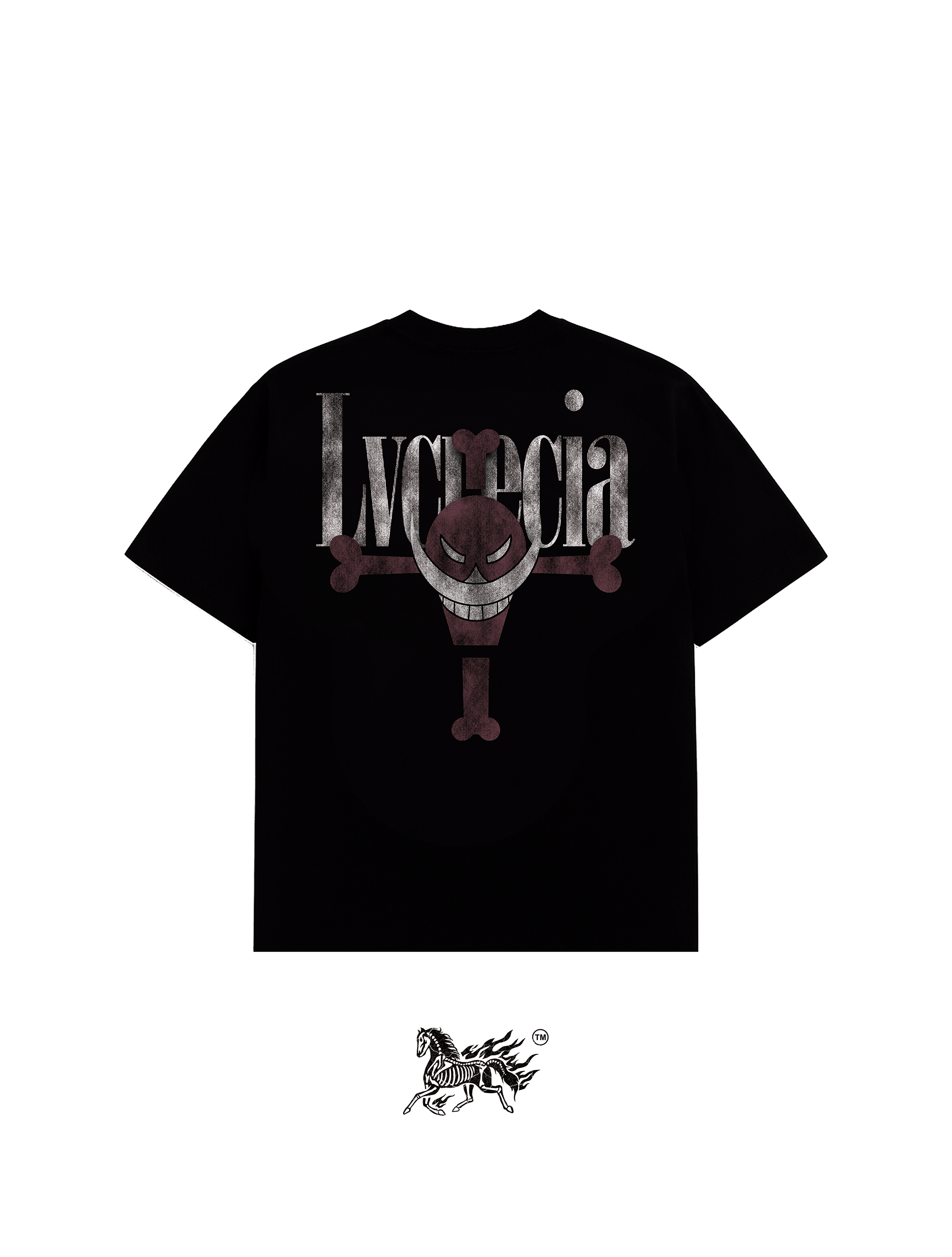 PORTGAS D. ACE DOUBLE PRINT "PREMIUM" BLACK TEE