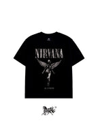 NIRVANA "PREMIUM" BLACK TEE