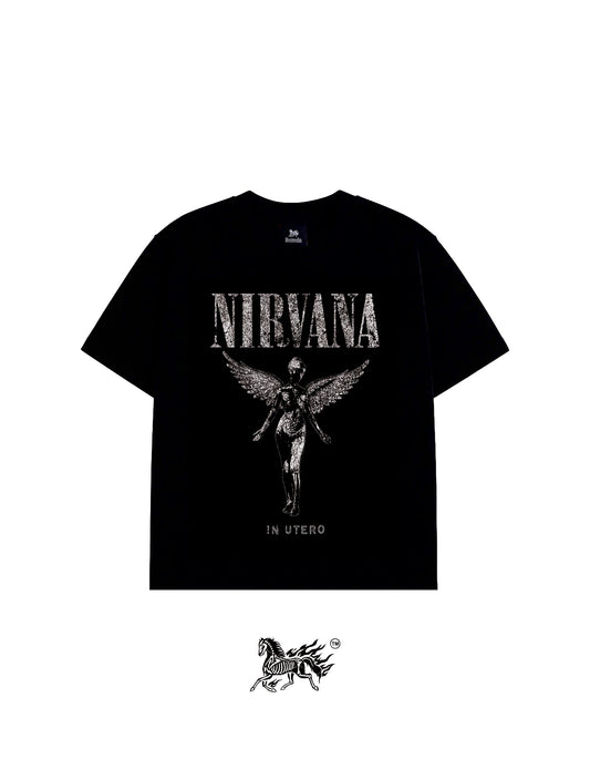 NIRVANA "PREMIUM" BLACK TEE