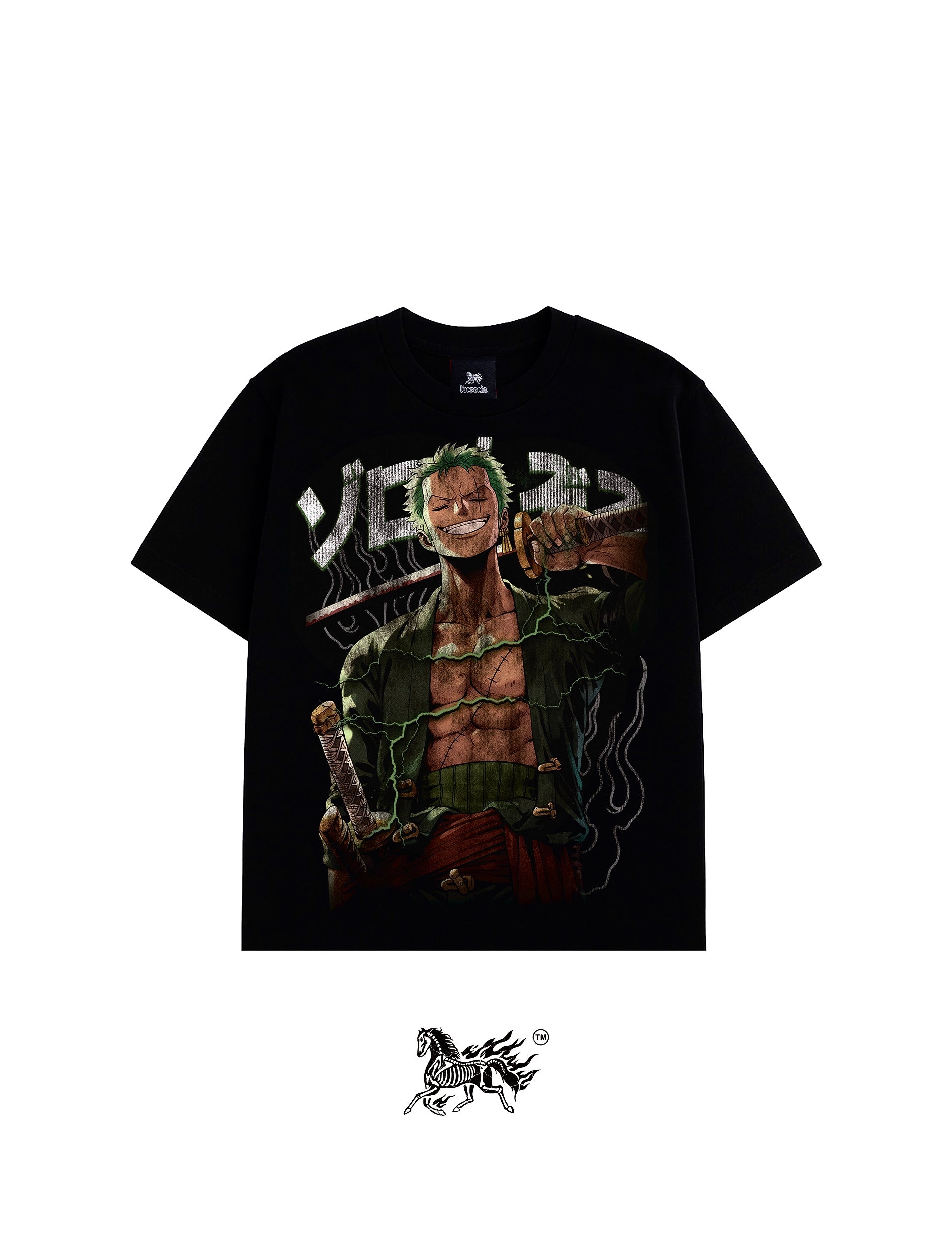 ZORO FRONT ONLY "PREMIUM" BLACK TEE