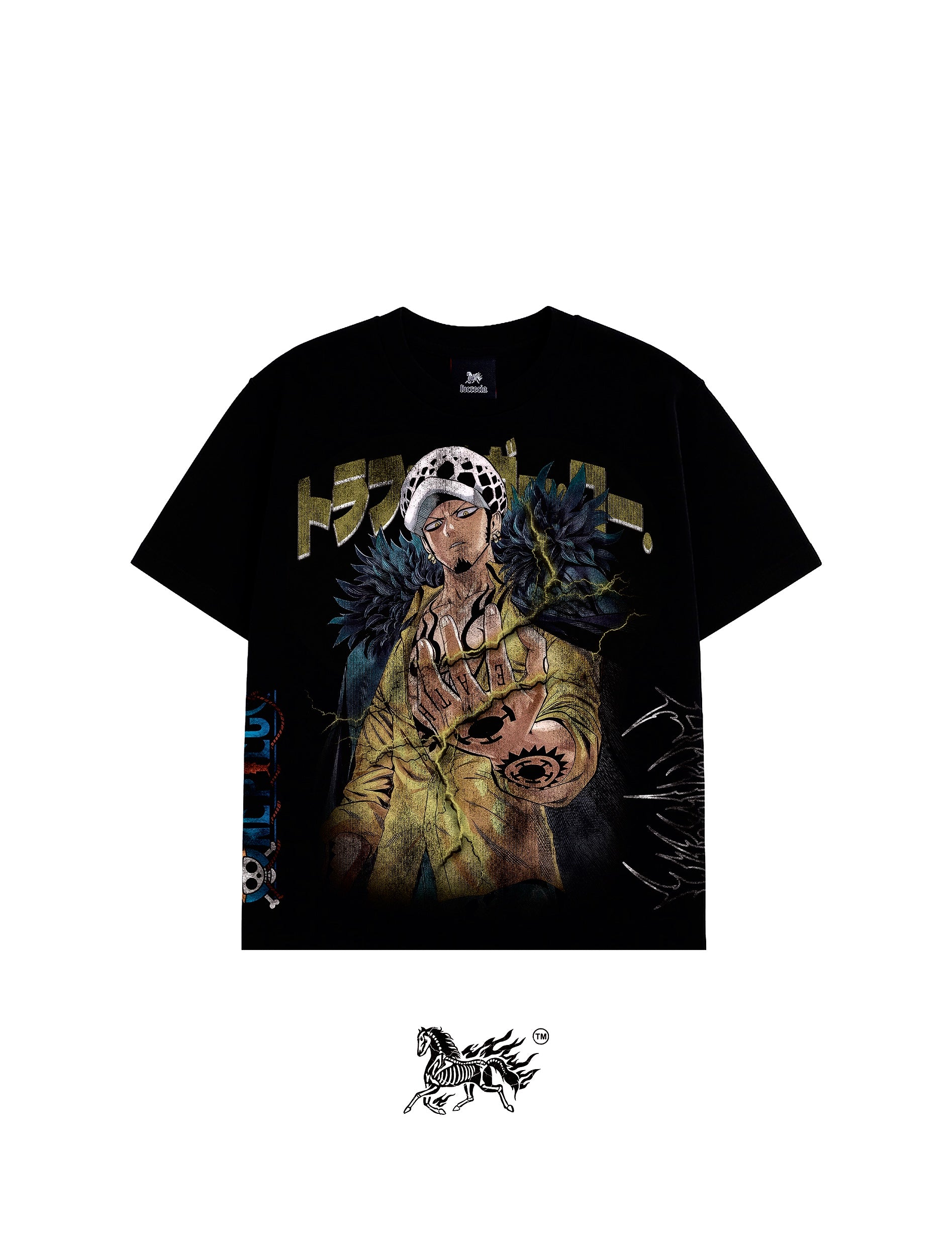 TRAFALGAR D. LAW AOP "PREMIUM" BLACK TEE