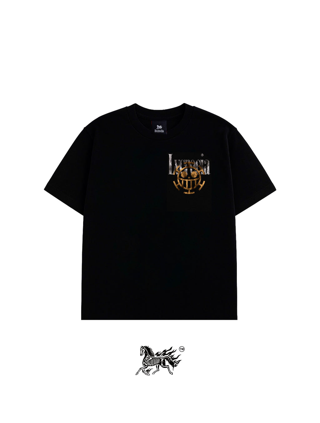TRAFALGAR D. LAW BACK "PREMIUM" BLACK TEE