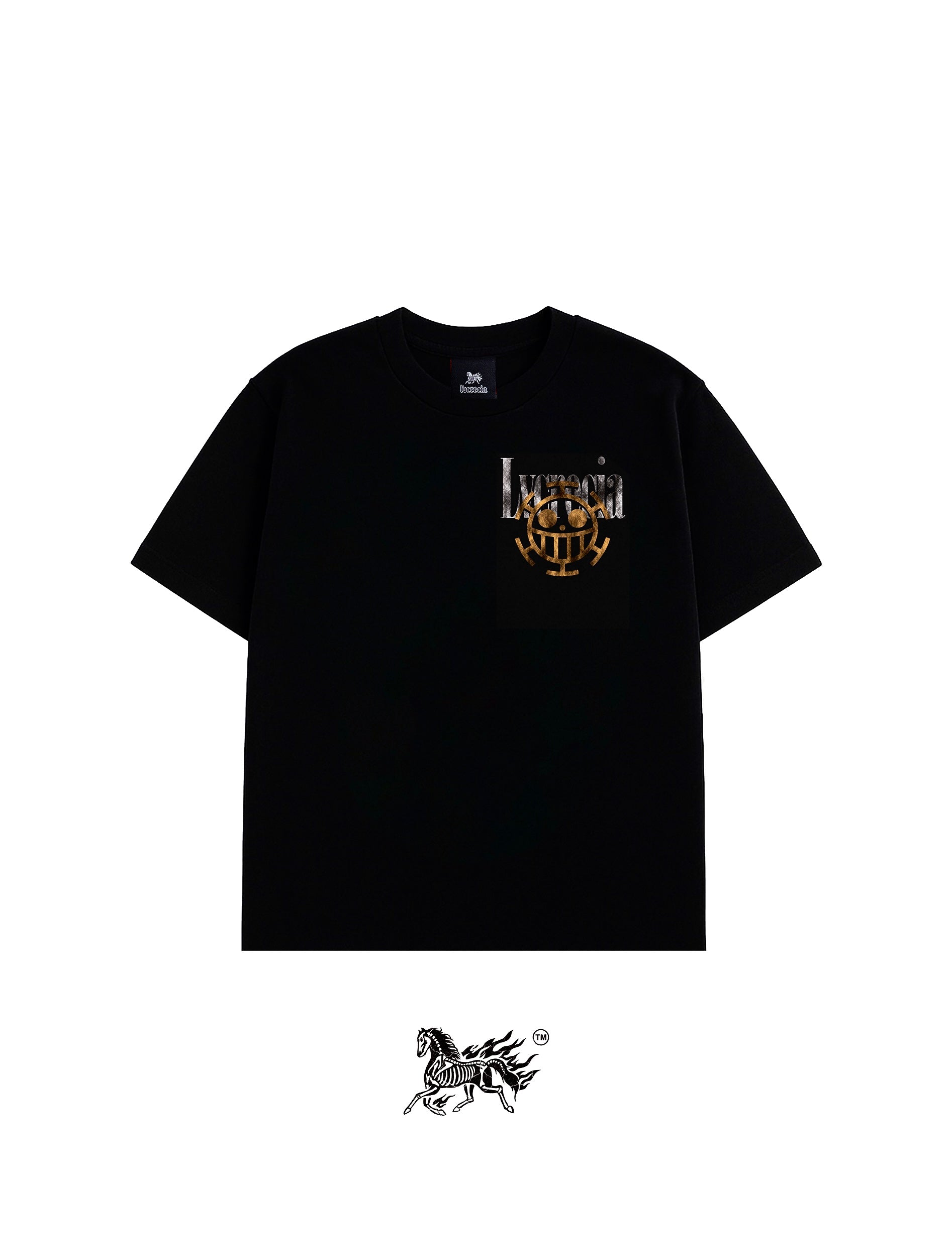 TRAFALGAR D. LAW BACK "PREMIUM" BLACK TEE