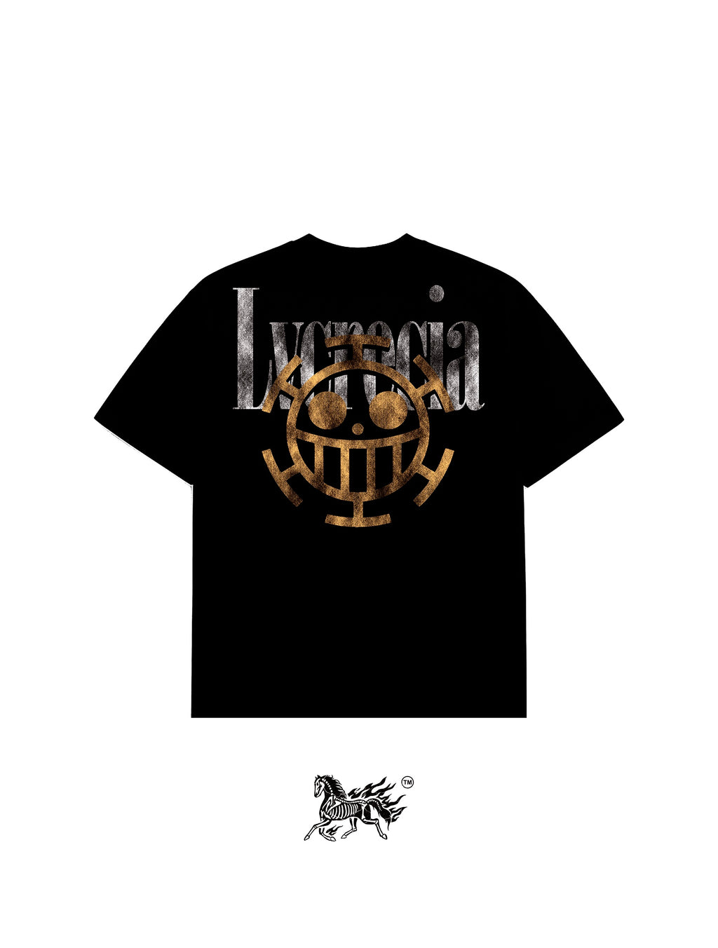 TRAFALGAR D. LAW DOUBLE PRINT "PREMIUM" BLACK TEE