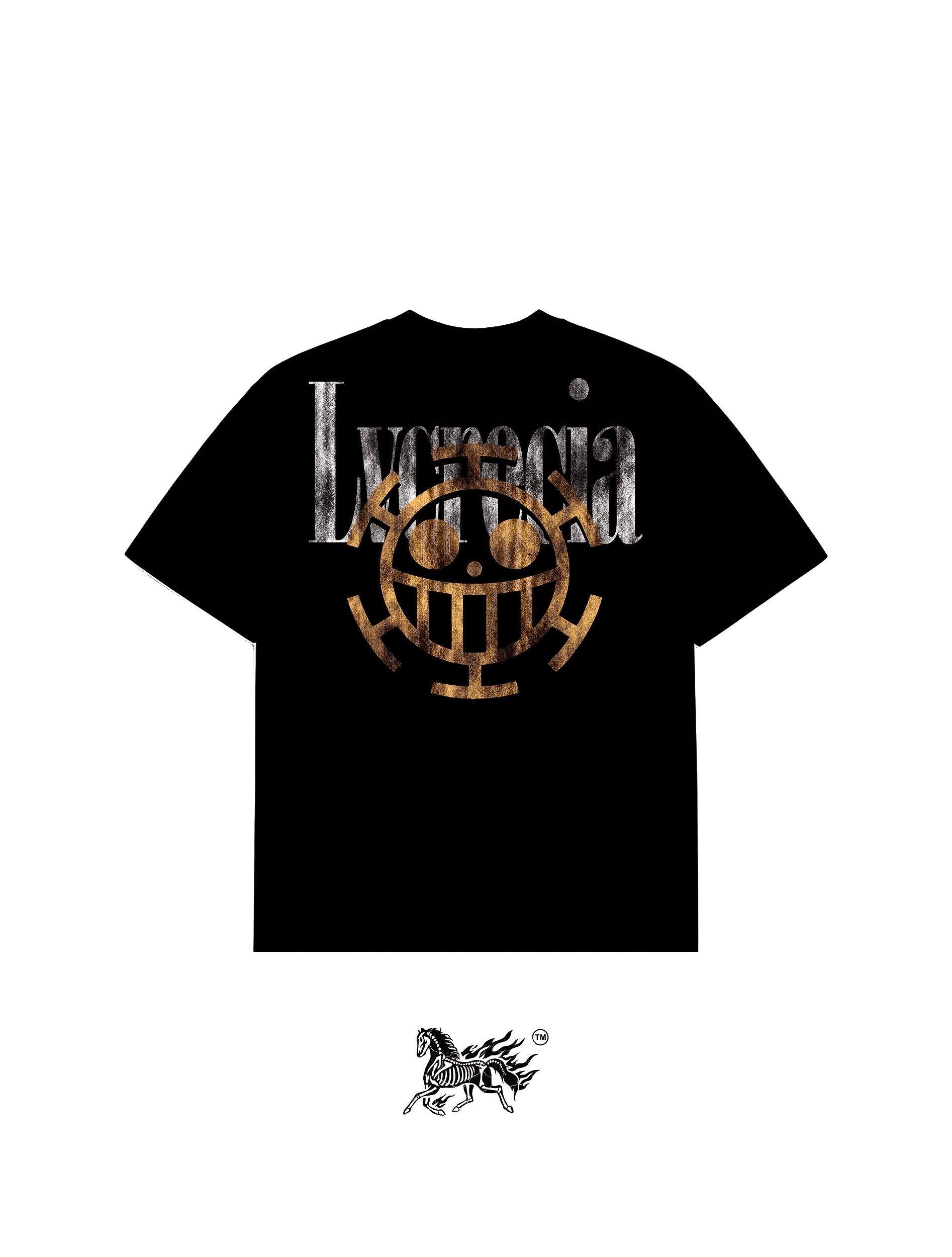 TRAFALGAR D. LAW DOUBLE PRINT "PREMIUM" BLACK TEE