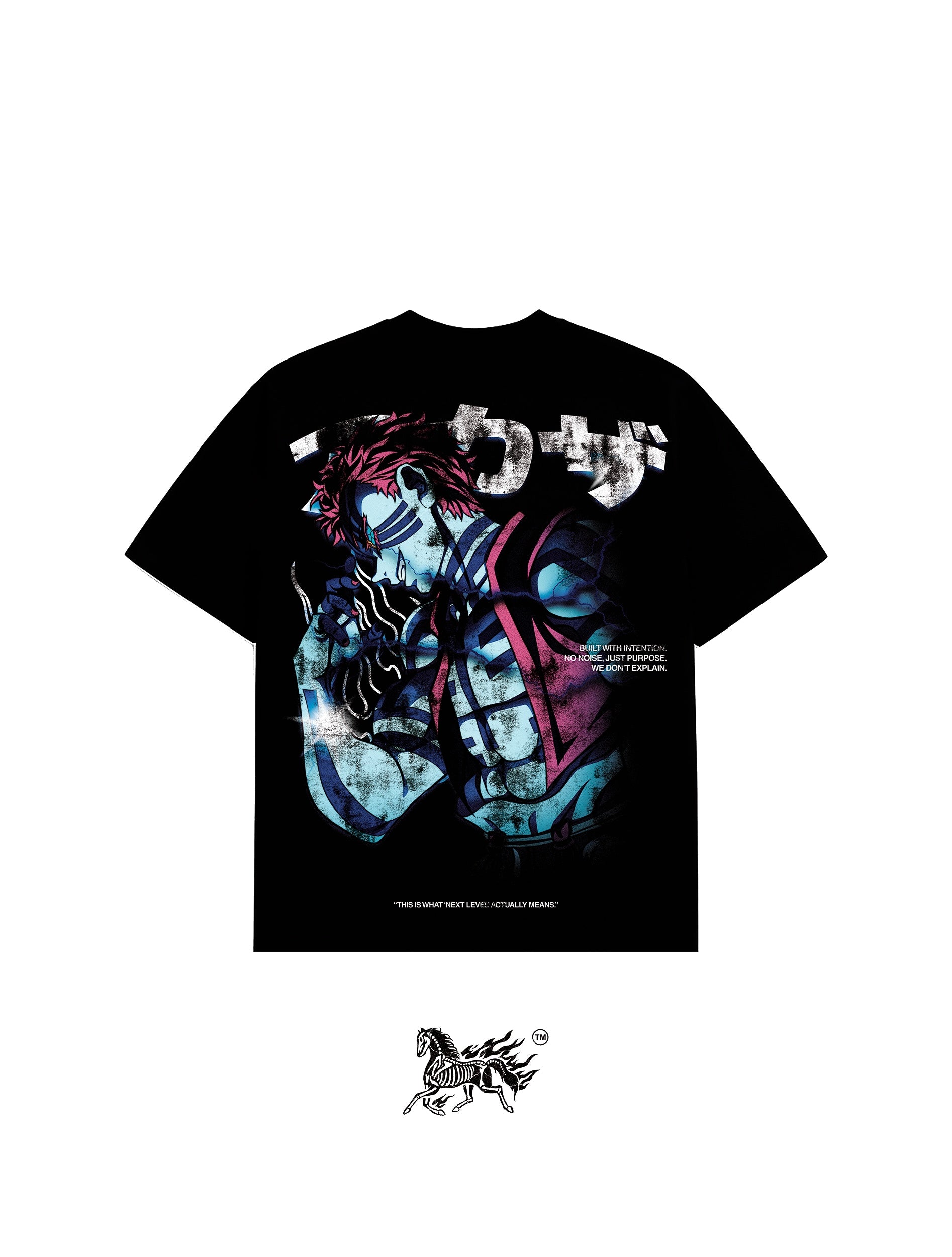 AKAZA BACK "PREMIUM" BLACK TEE