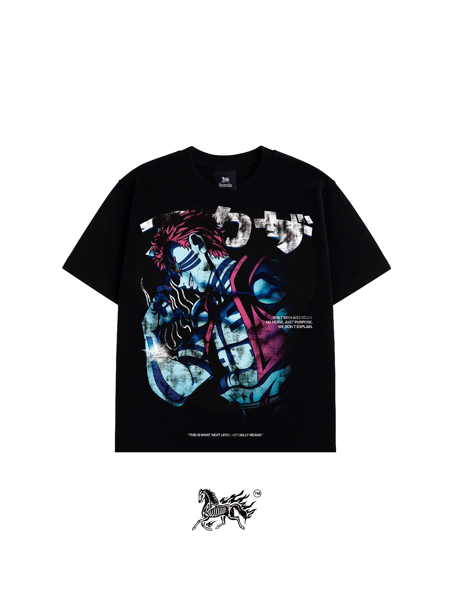 AKAZA FRONT ONLY "PREMIUM" BLACK TEE