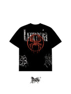 SPIDERPUNK AOP "PREMIUM" BLACK TEE
