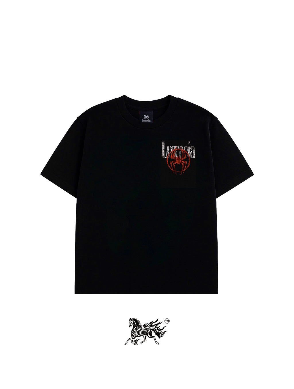 SPIDERPUNK BACK "PREMIUM" BLACK TEE