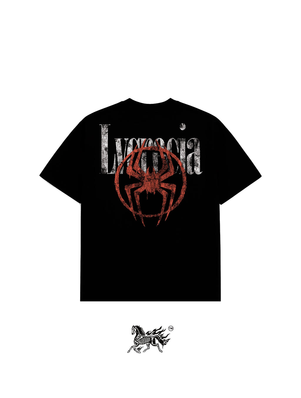 SPIDERPUNK DOUBLE PRINT "PREMIUM" BLACK TEE