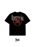 SPIDERPUNK DOUBLE PRINT "PREMIUM" BLACK TEE