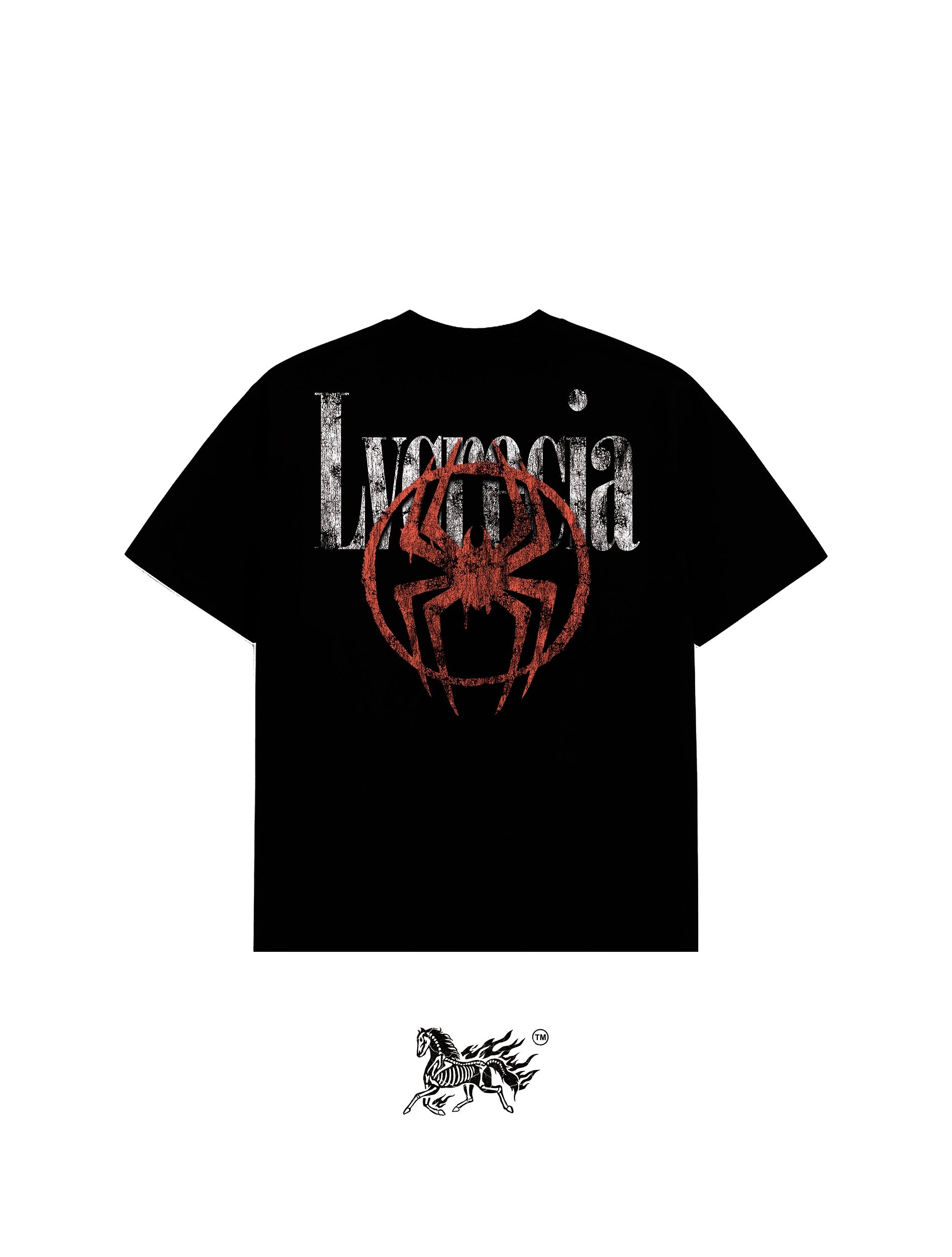 SPIDERPUNK DOUBLE PRINT "PREMIUM" BLACK TEE