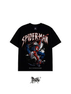 SPIDERPUNK DOUBLE PRINT "PREMIUM" BLACK TEE