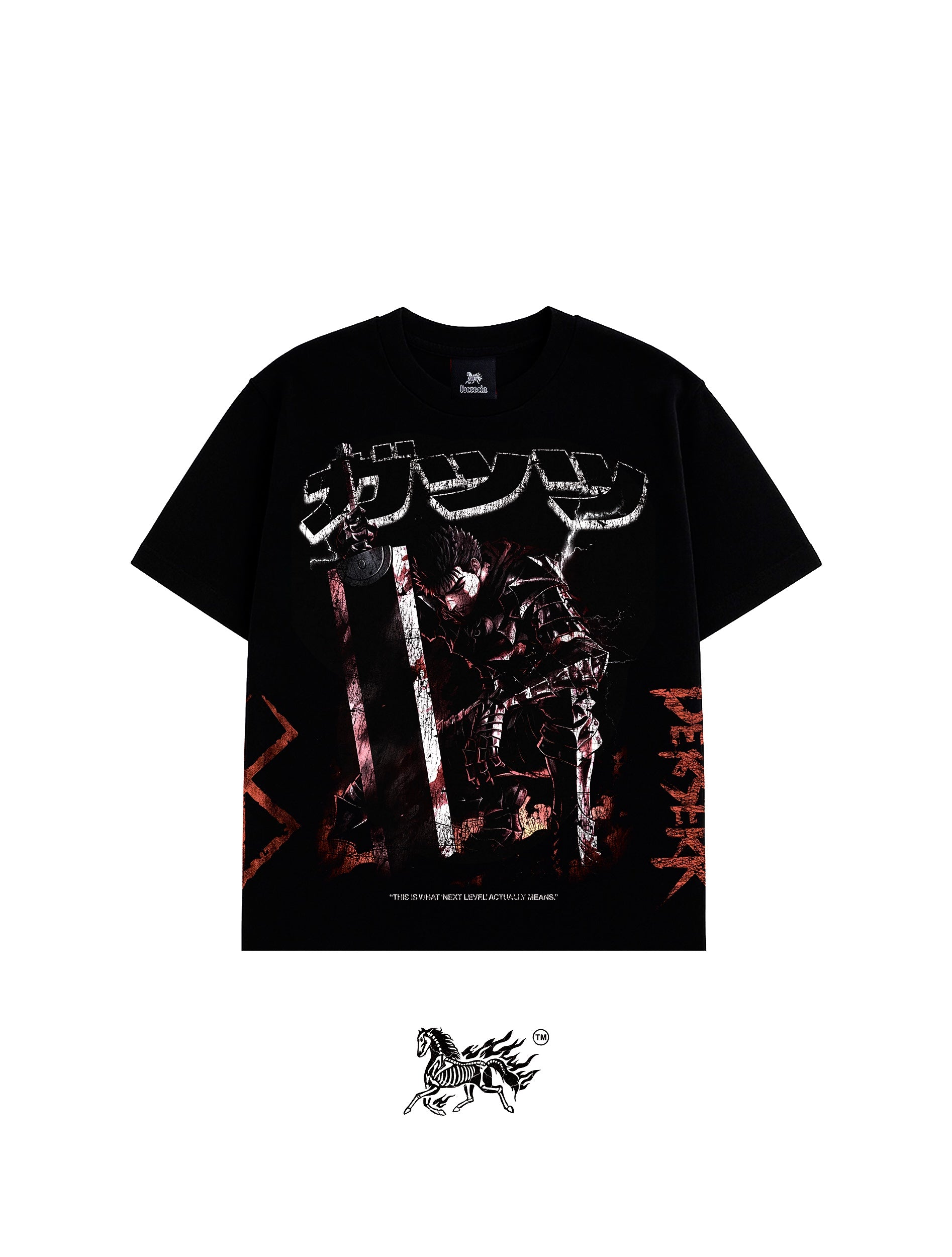 ¿SAVAGE BY FATE? AOP "PREMIUM" BLACK TEE