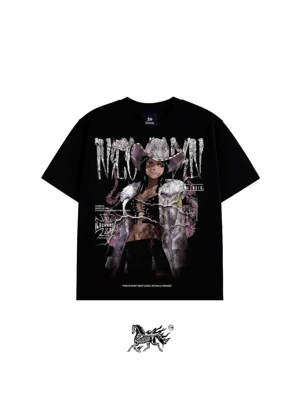 NICO ROBIN DOUBLE PRINT "PREMIUM" BLACK TEE