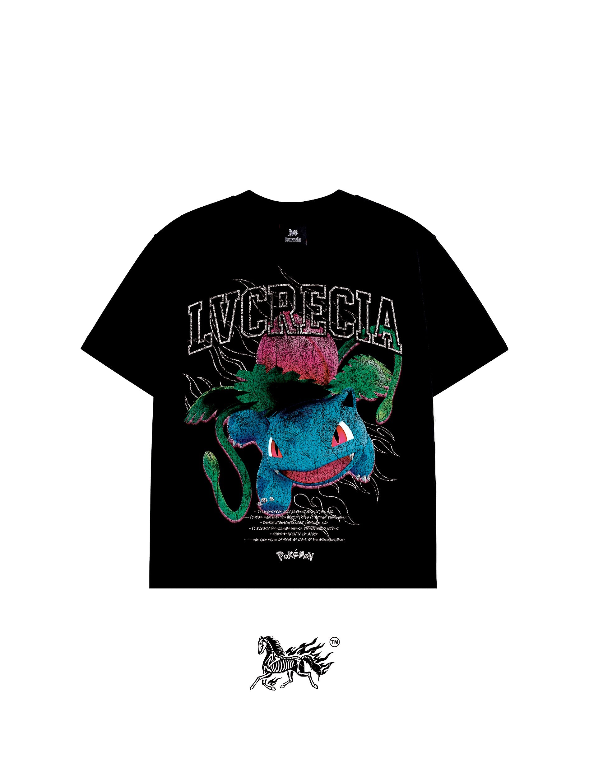 IVYSAUR "PREMIUM" BLACK TEE