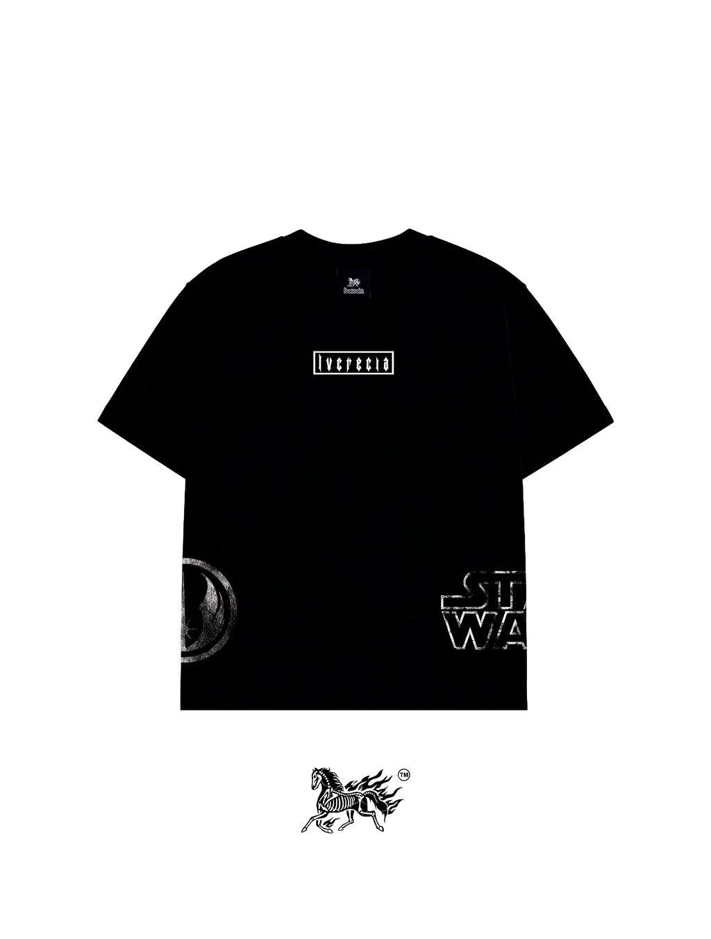 OBI WAN AOP "PREMIUM" BLACK TEE