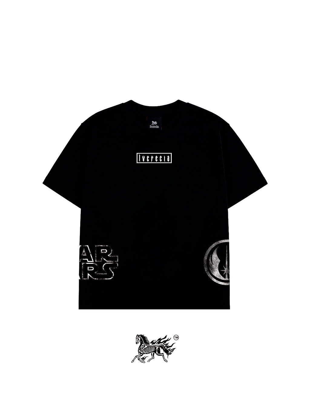 LUKE SKYWALKER AOP "PREMIUM" BLACK TEE