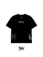 LUKE SKYWALKER AOP "PREMIUM" BLACK TEE