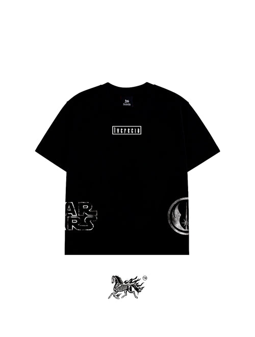 AHSOKA TANO AOP "PREMIUM" BLACK TEE