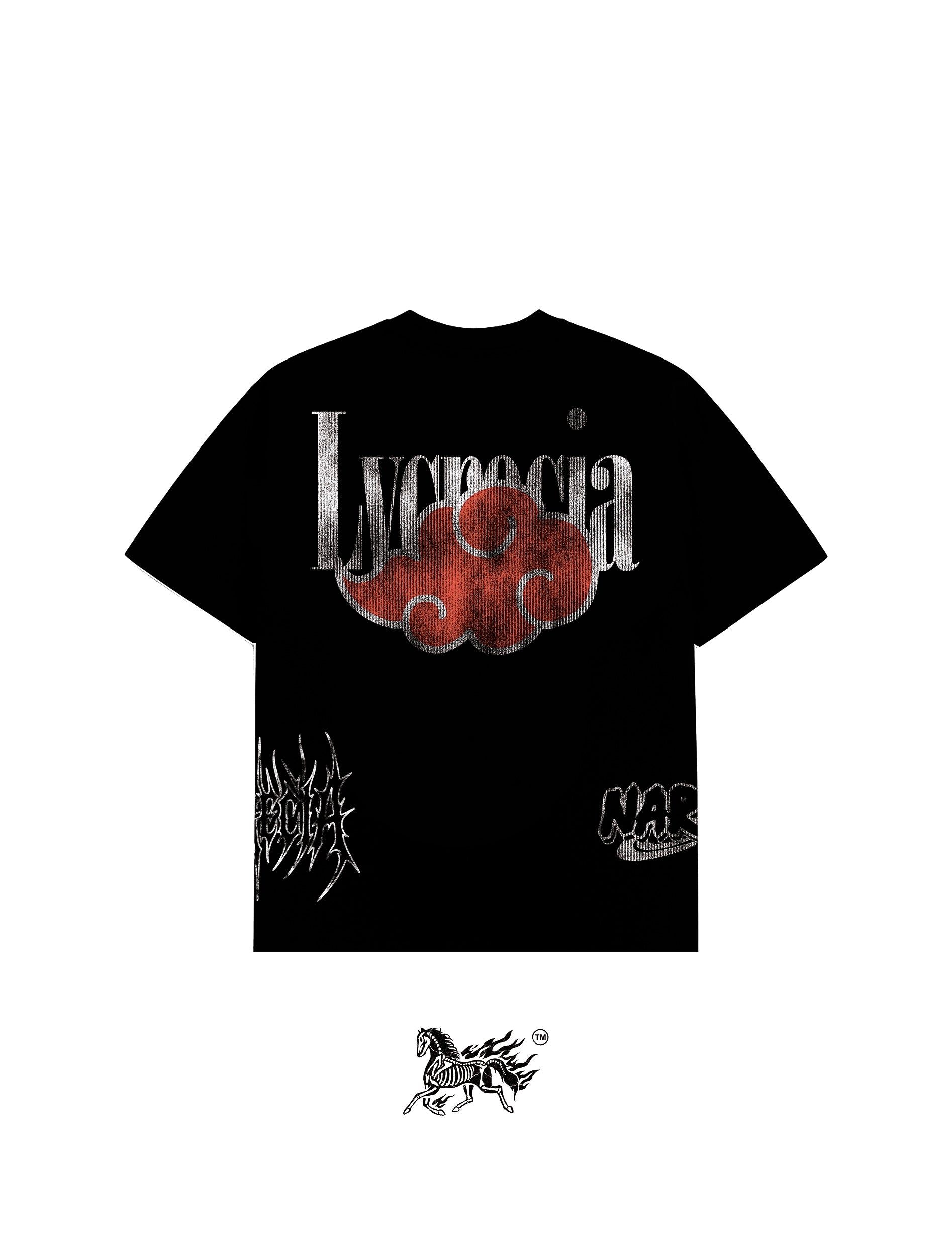 PAIN AOP "PREMIUM" BLACK TEE
