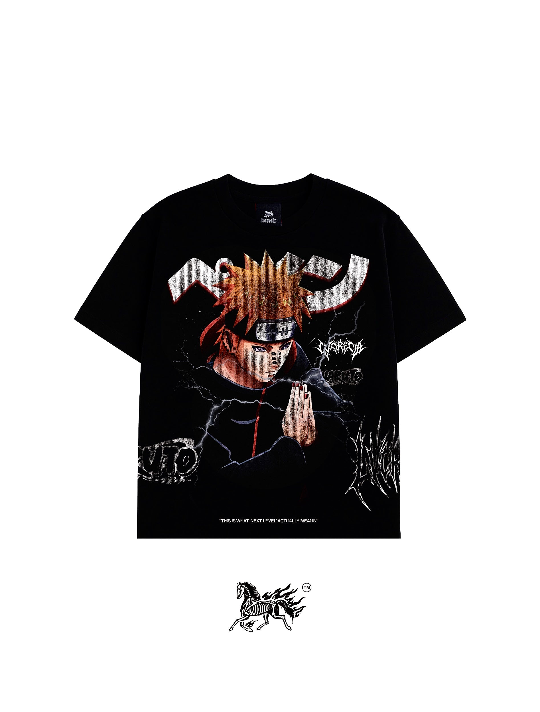 PAIN AOP "PREMIUM" BLACK TEE