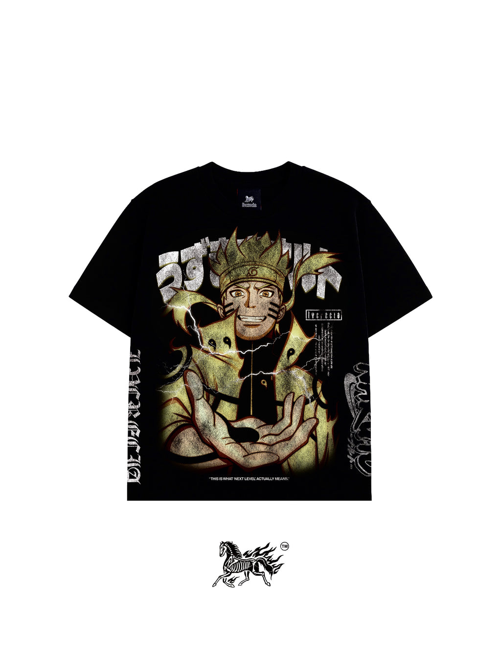 KURUMA CHAKRA MODE AOP "PREMIUM" BLACK TEE