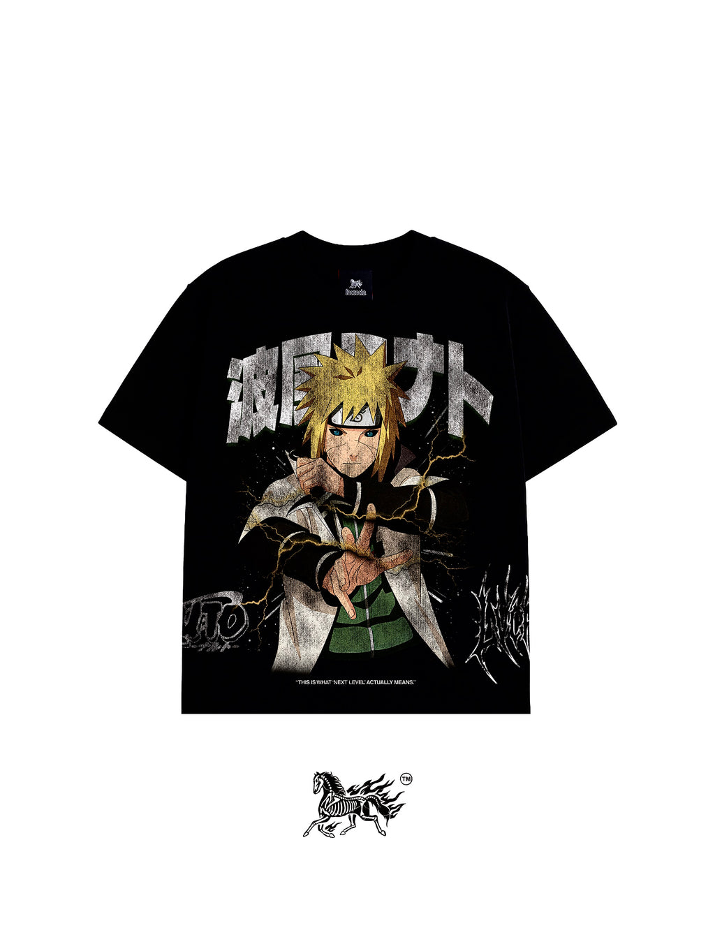 MINATO NAMIKAZE AOP "PREMIUM" BLACK TEE
