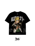 MINATO NAMIKAZE AOP "PREMIUM" BLACK TEE