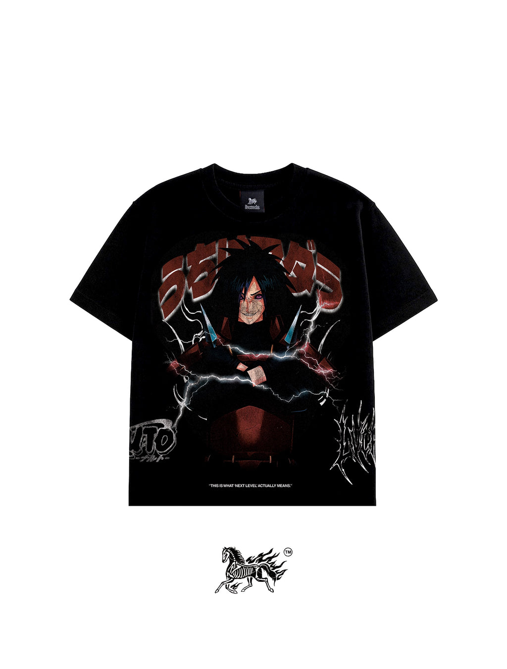 MADARA UCHIHA AOP "PREMIUM" BLACK TEE