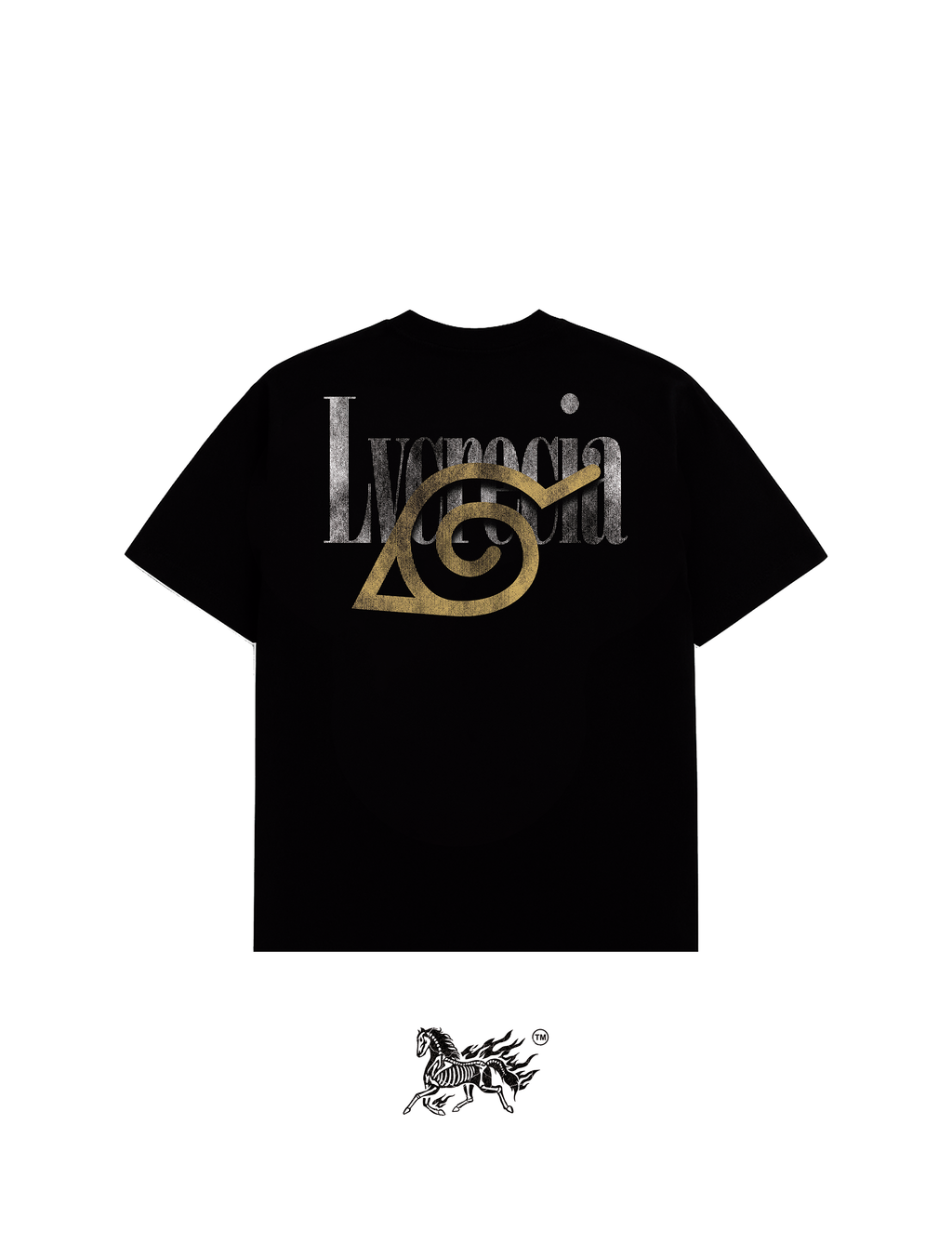 MINATO NAMIKAZE DOUBLE PRINT "PREMIUM" BLACK TEE
