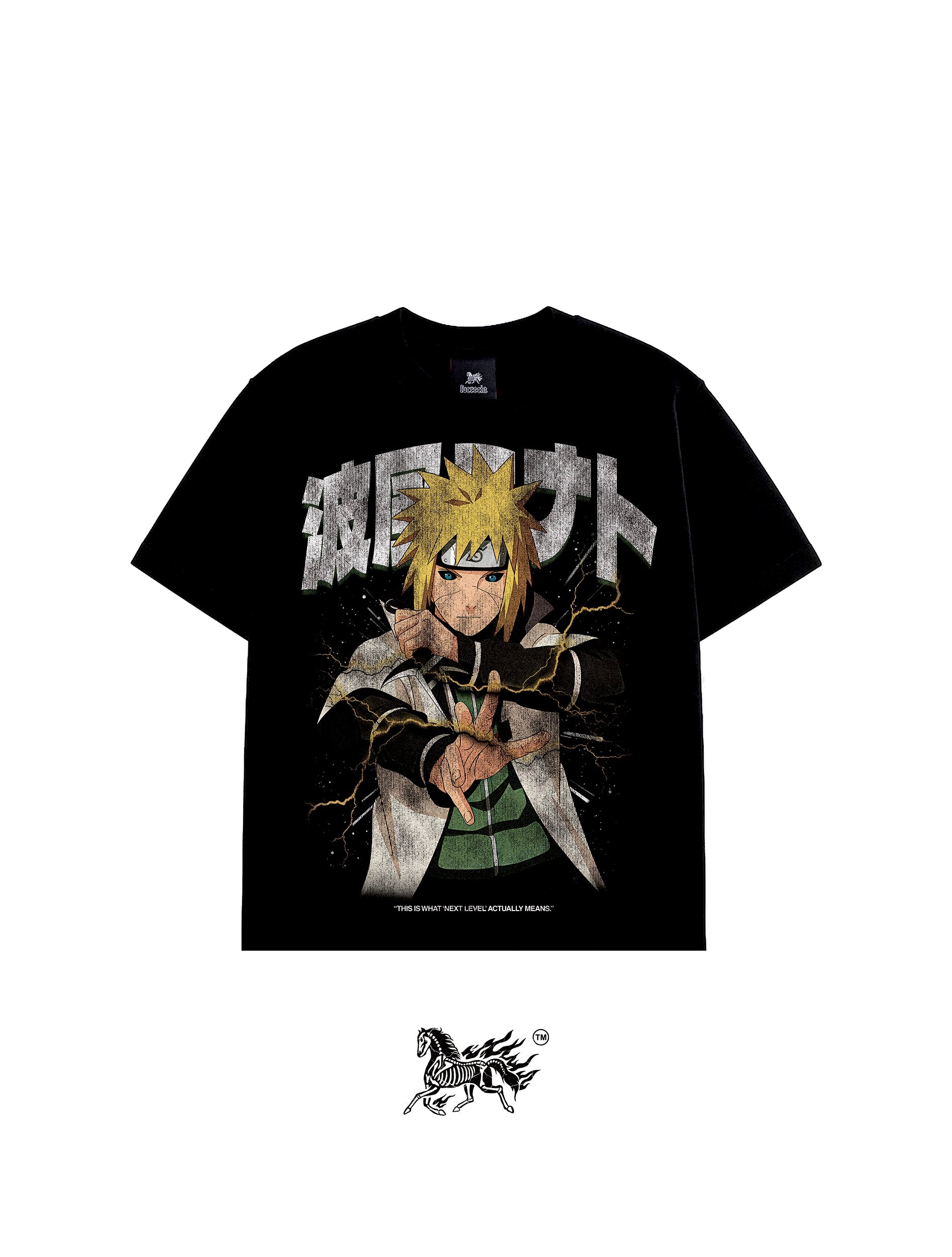 MINATO NAMIKAZE FRONT "PREMIUM" BLACK TEE