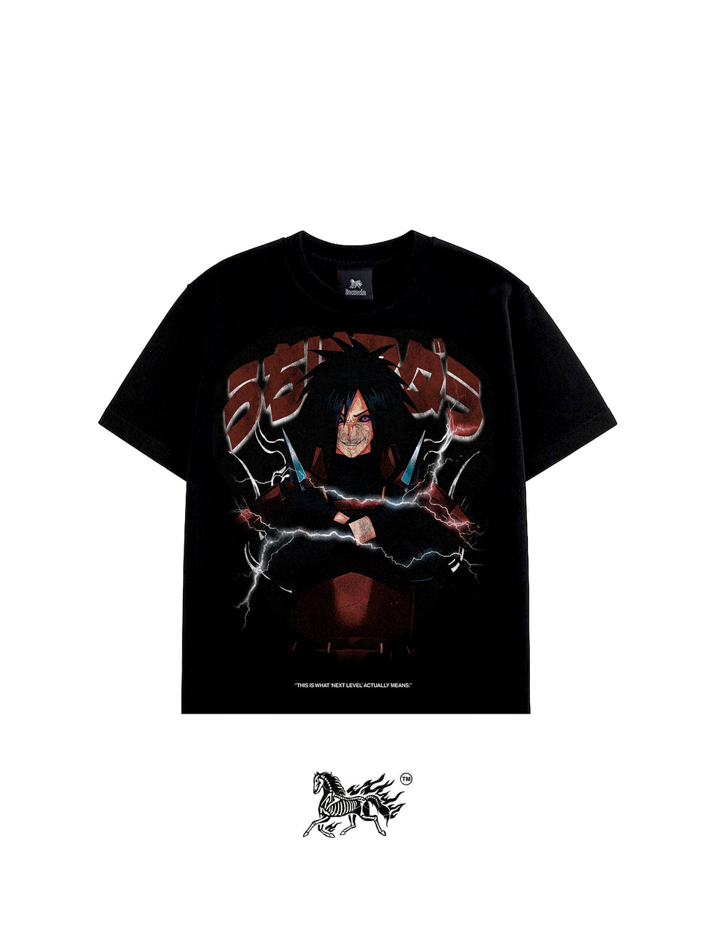 MADARA UCHIHA FRONT "PREMIUM" BLACK TEE