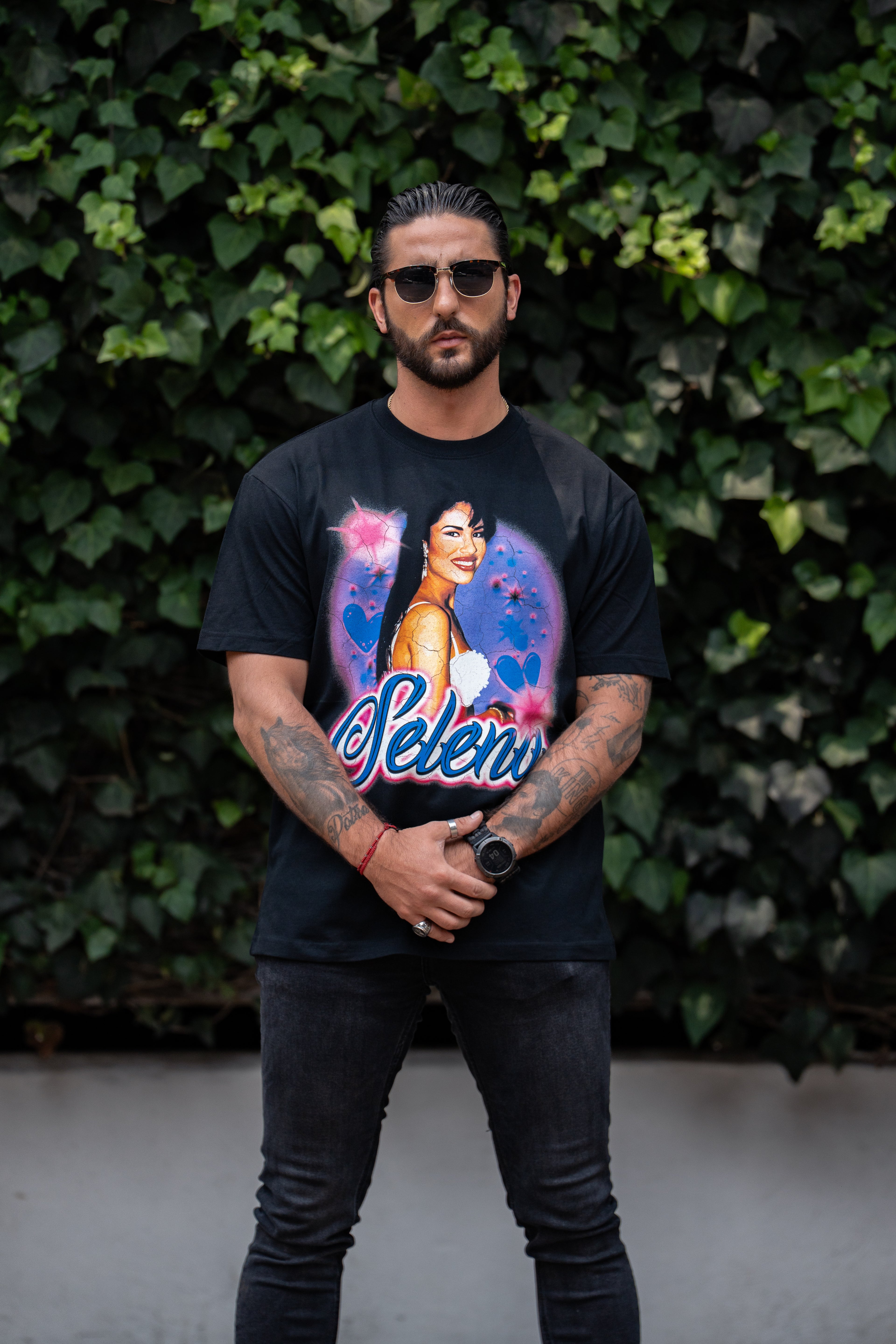 SELENA "PREMIUM" BLACK TEE