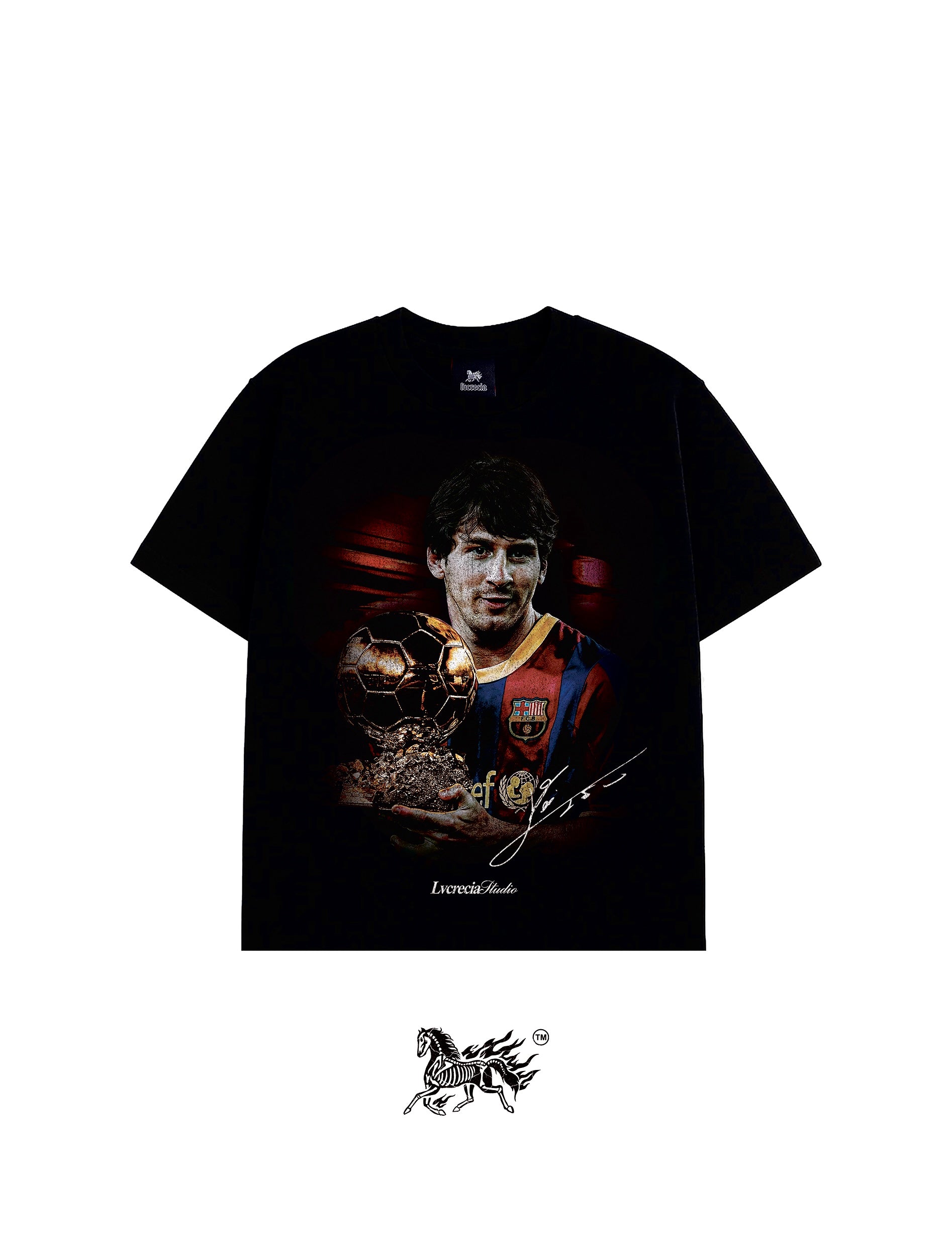 YOUNG MESSI "PREMIUM" BLACK TEE