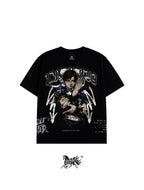 CHUN-LI AOP "PREMIUM" BLACK TEE