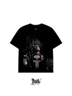 PUNISHER "PREMIUM" AOP BLACK TEE