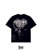 PUNISHER "PREMIUM" AOP BLACK TEE