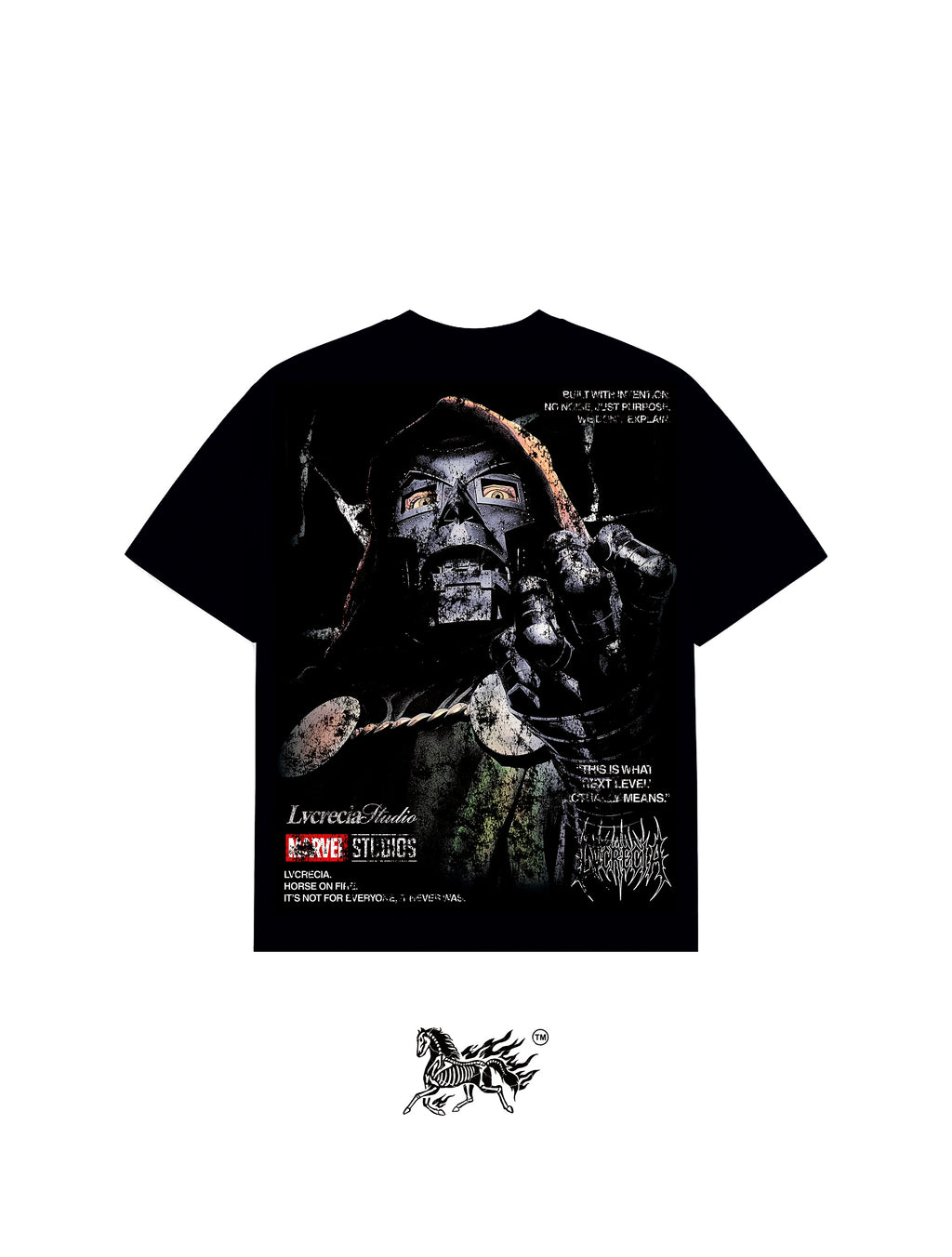 DR. DOOM 2.0 "PREMIUM" BLACK TEE