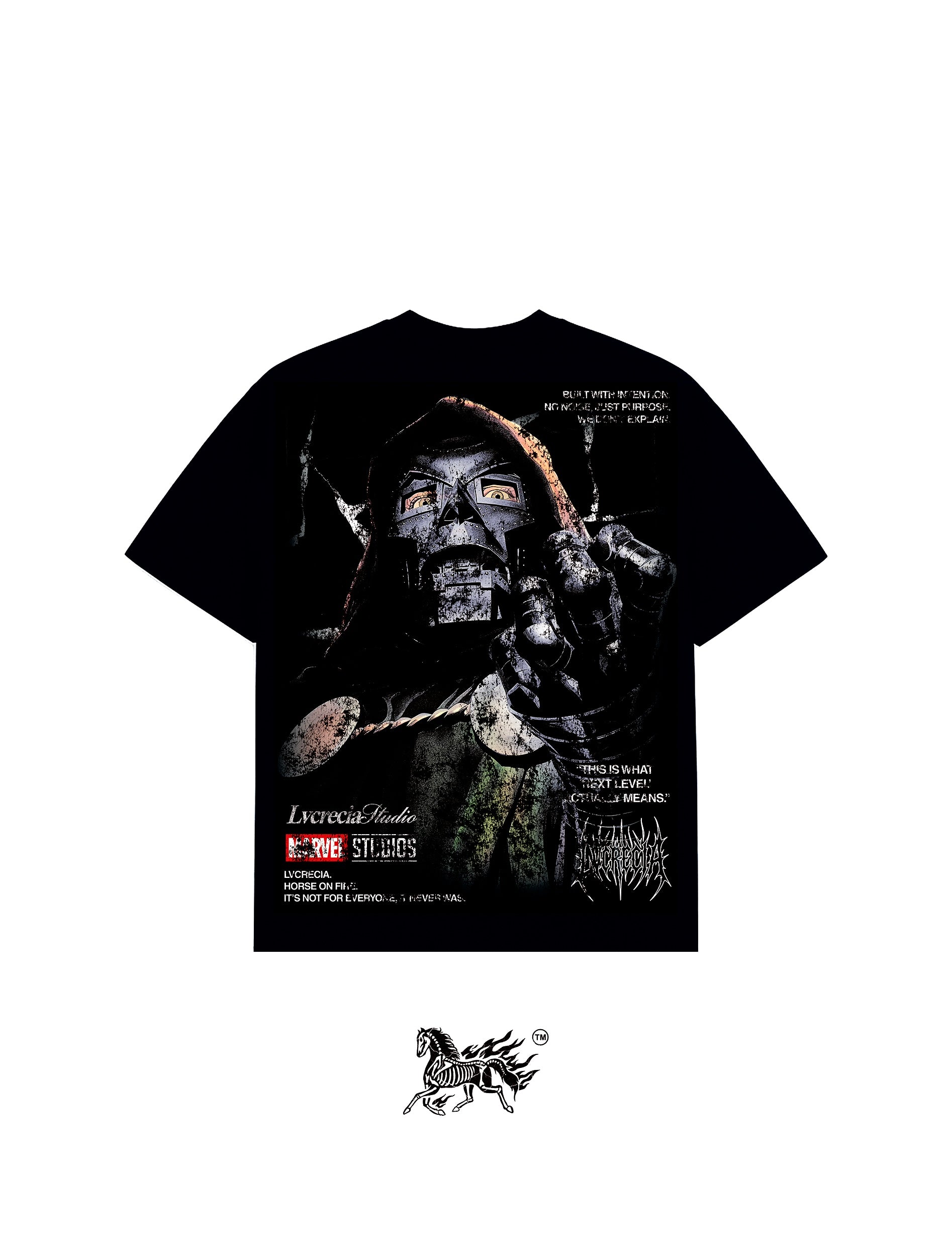 DR. DOOM 2.0 "PREMIUM" BLACK TEE