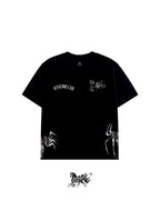 RIVALS "PREMIUM" ALL OVER PRINT BLACK TEE