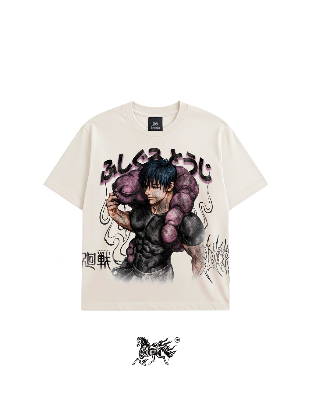 TOJI AOP "PREMIUM" IVORY TEE