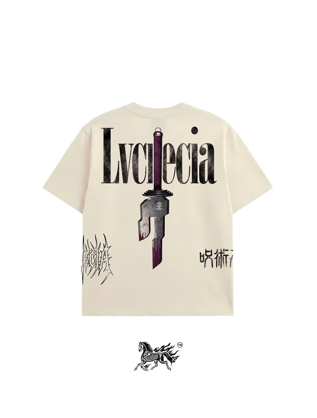TOJI AOP "PREMIUM" IVORY TEE