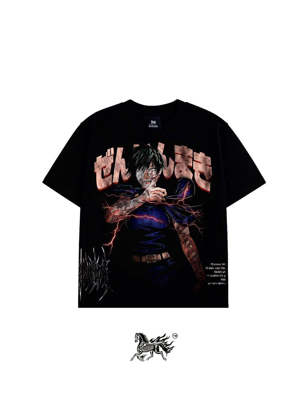MAKI ZENIN AOP "PREMIUM" BLACK TEE