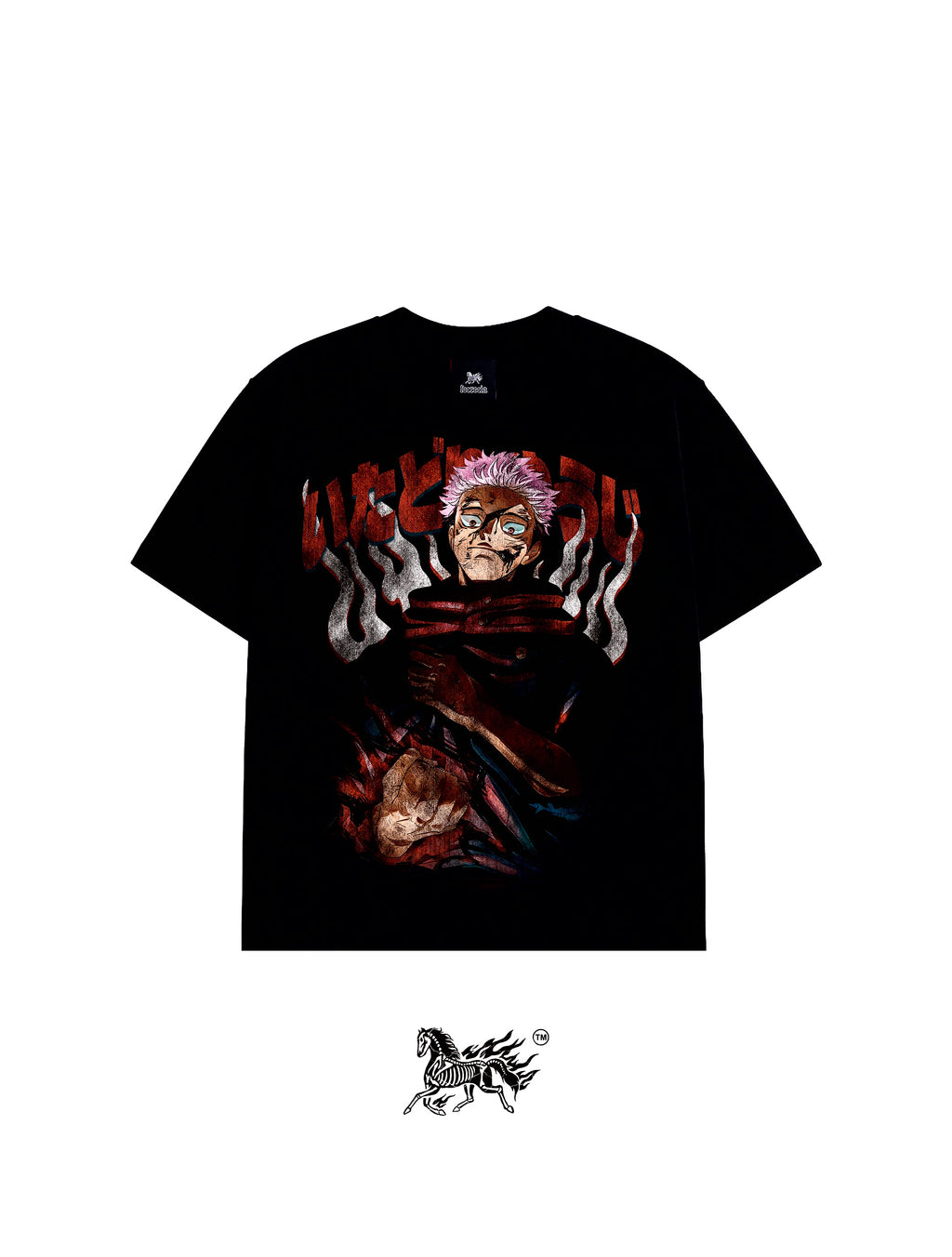 YUJI ITADORI FRONT ONLY "PREMIUM" BLACK TEE