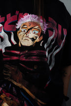 YUJI ITADORI AOP "PREMIUM" BLACK TEE