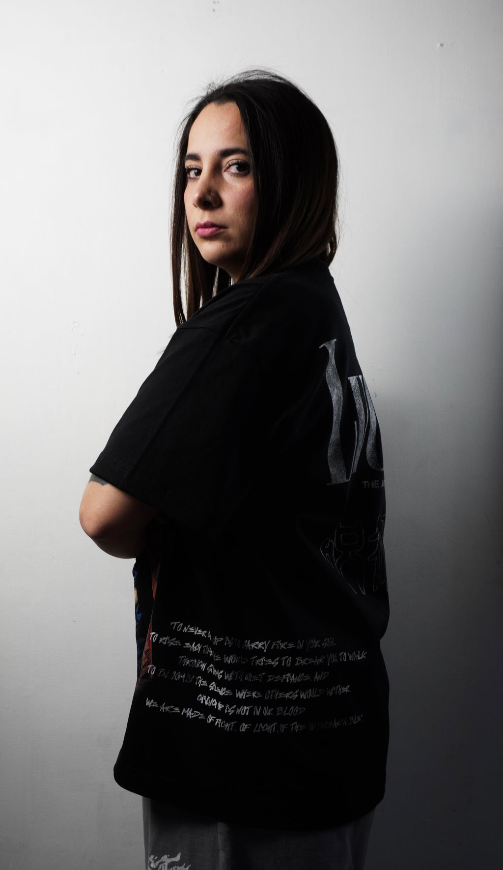 MAKI ZENIN AOP "PREMIUM" BLACK TEE