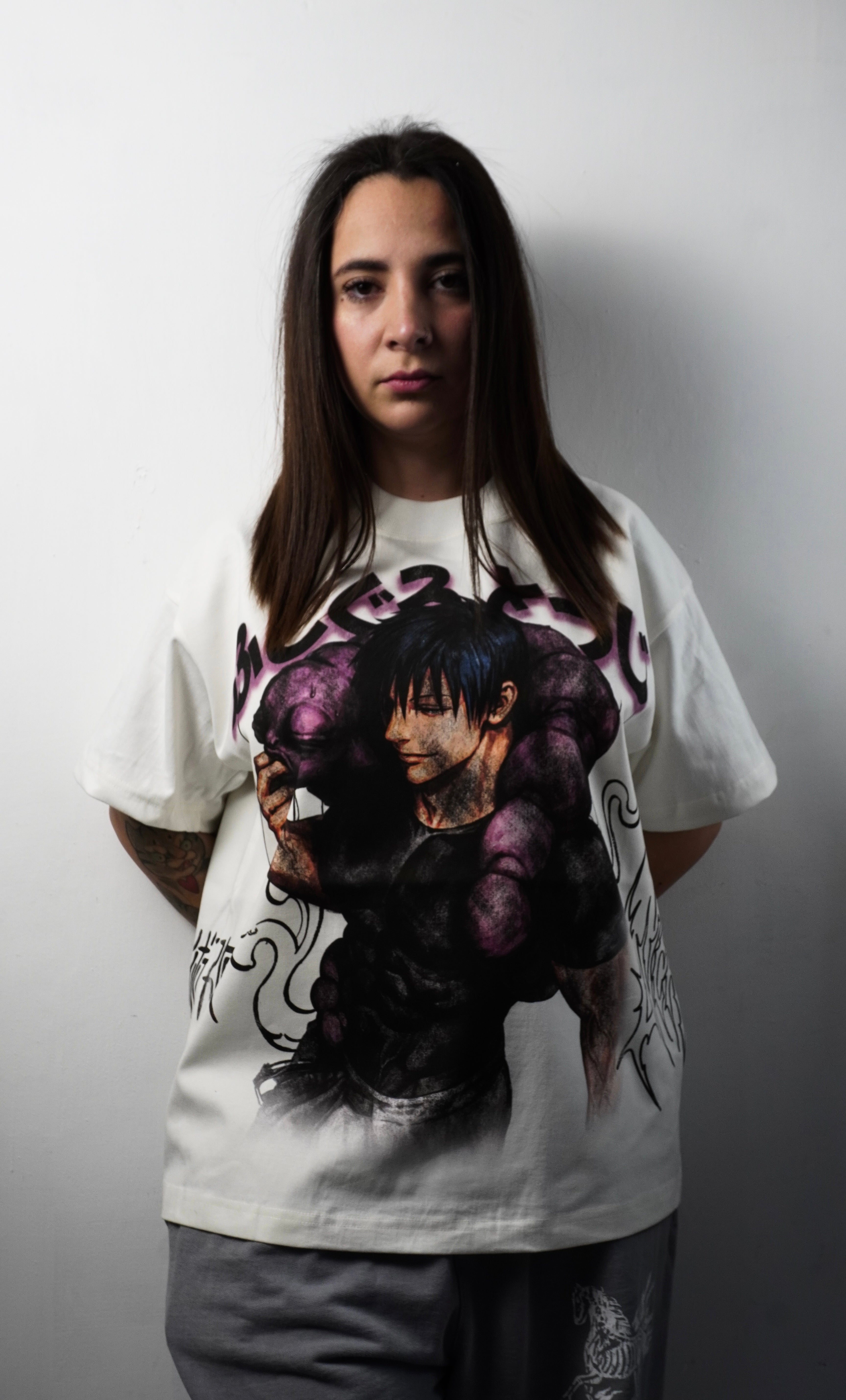 TOJI AOP "PREMIUM" IVORY TEE