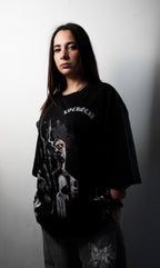 PUNISHER "PREMIUM" AOP BLACK TEE