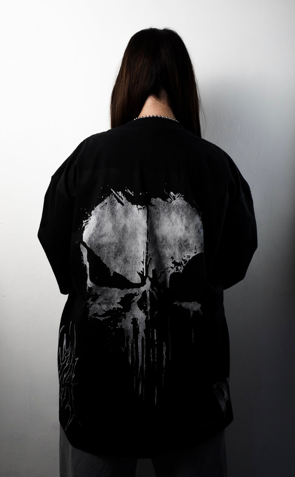 PUNISHER "PREMIUM" AOP BLACK TEE